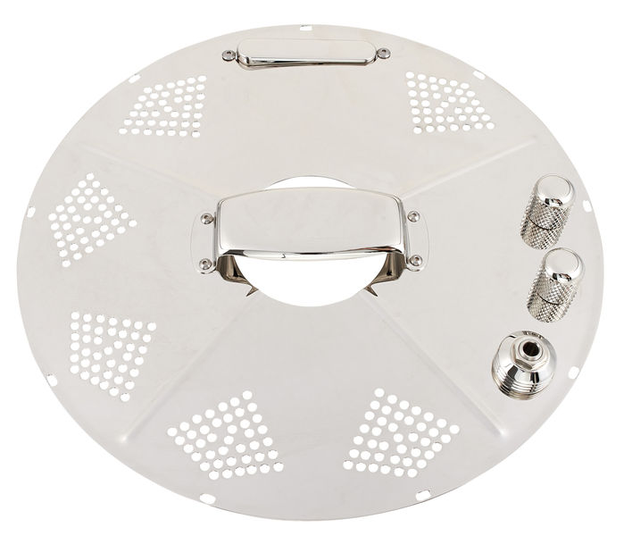 National Reso-Phonic Hot Plate Bright Nickel