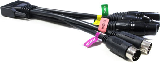 Enttec PRO2 DB15- 3DMX+2MIDI Cable