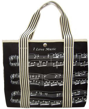 Music Sales Canvas Tote Bag Sheet Music