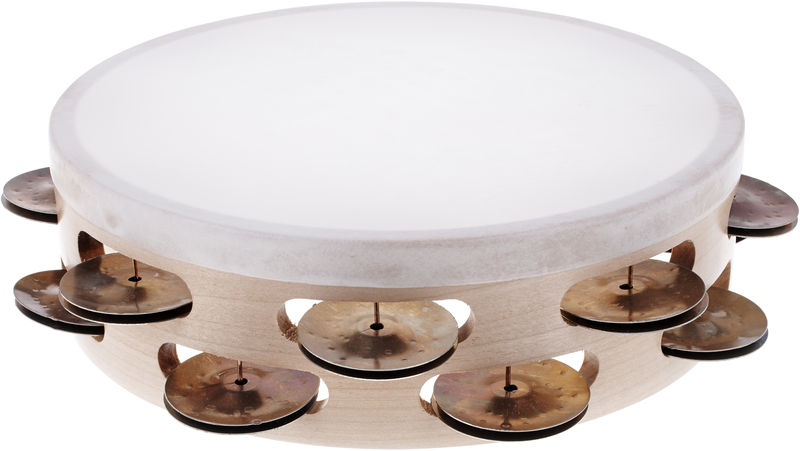 Ron Vaughn 8" Tambourine H. German Silver