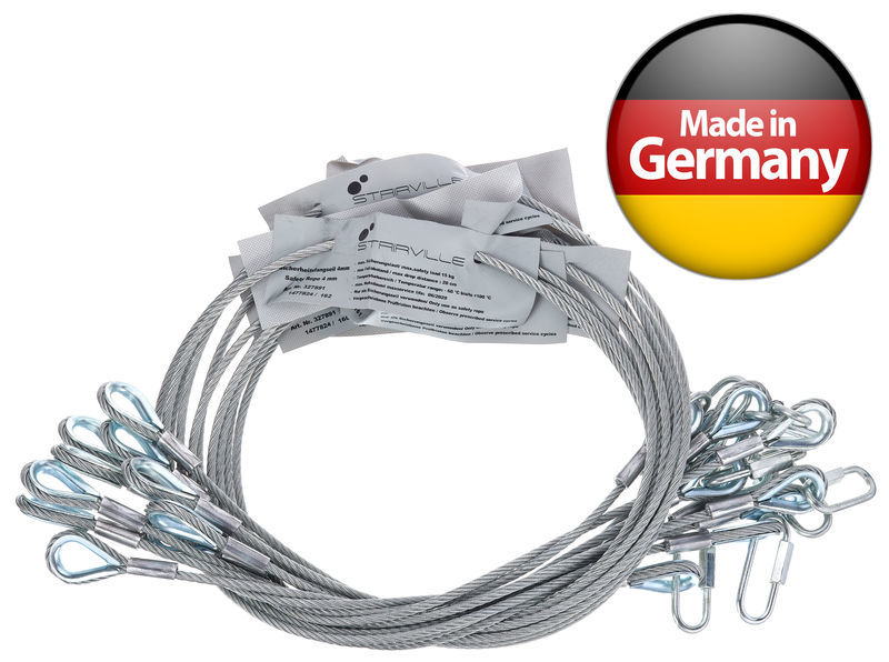 Stairville Safety Set 100cm/4mm 10pcs.