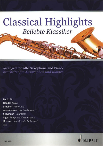 Schott Classical Highlights A-Sax