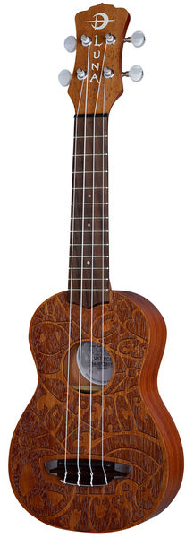 Luna Guitars Ukulele Peace Love