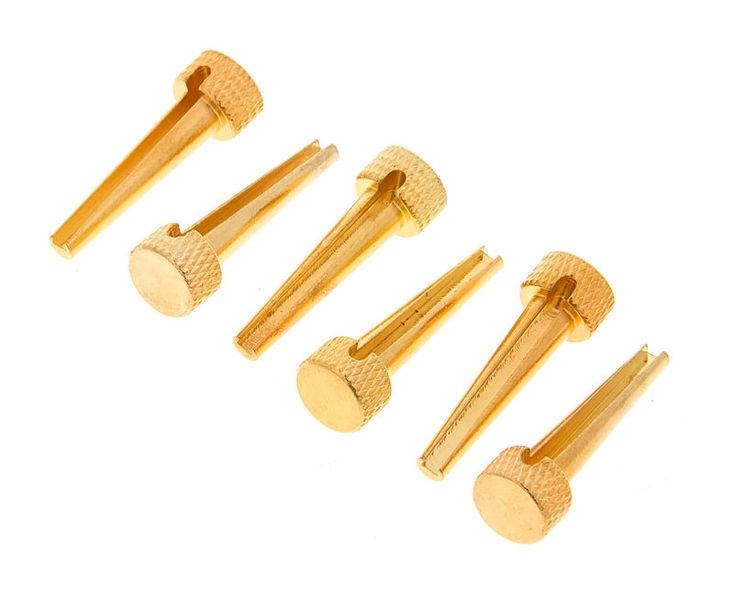 dAndrea Bridge Pins Solid Brass Flat