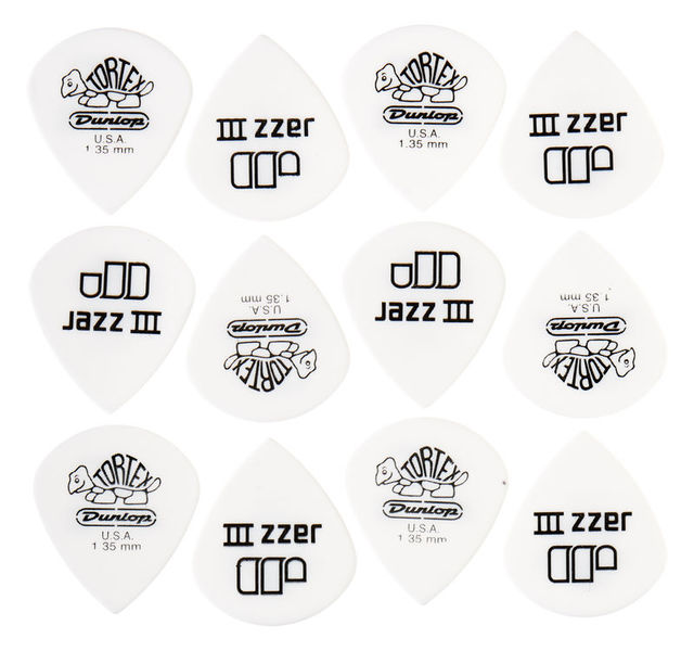 Dunlop Tortex Jazz III White 1,35
