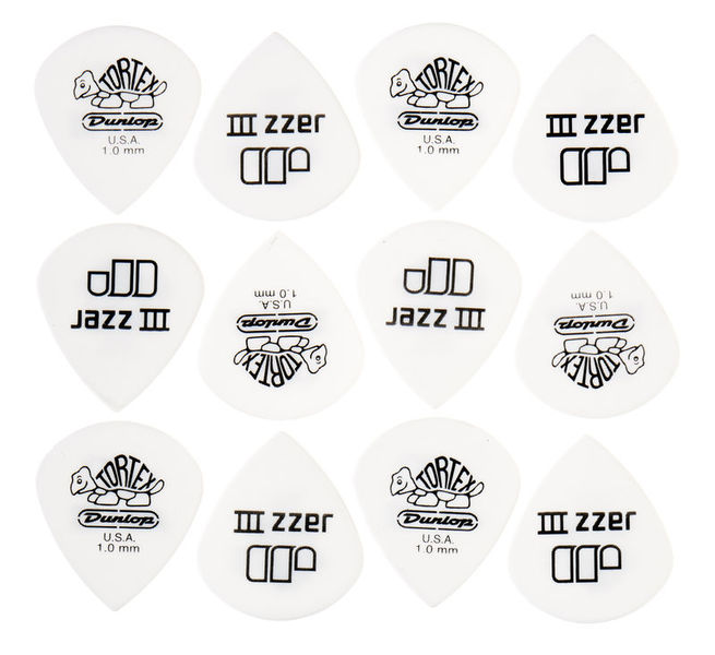 Dunlop Tortex Jazz III White 1,00