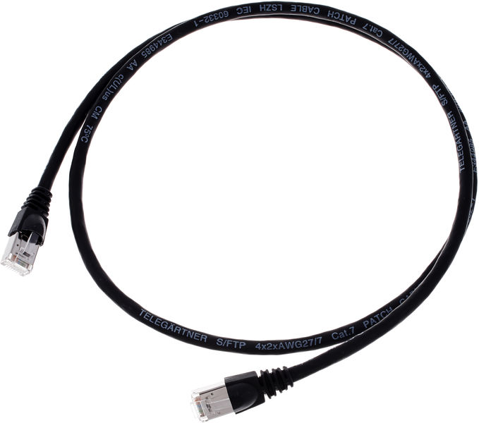 Telegärtner CAT6A Patchkabel 1m, sw