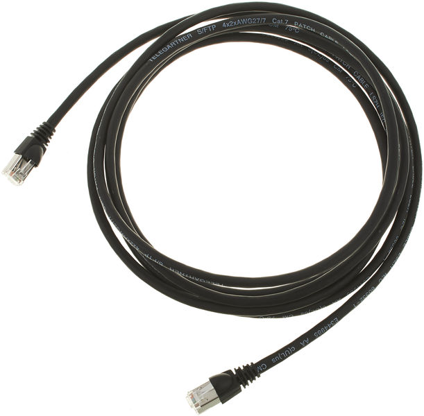 Telegärtner CAT6A Patchkabel 3m, sw