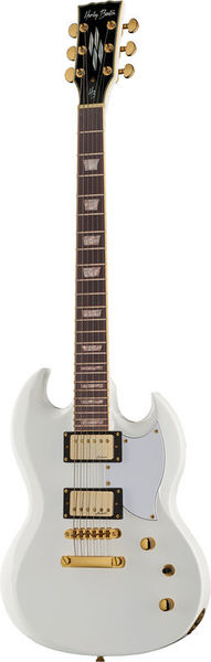 Harley Benton DC-Custom White