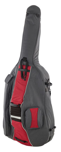 Petz Double Bass Bag 3/4 GR/RD
