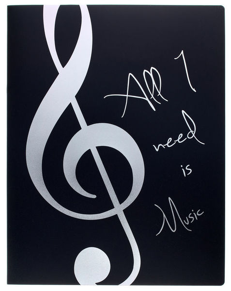 agifty Music Folder ViolinClef Silver