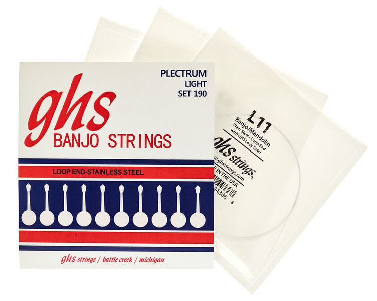 GHS Banjo Steel 4 String Set