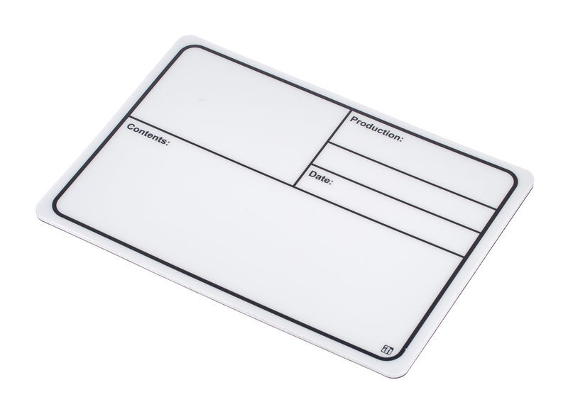 Adam Hall Tourlabel 177x127mm White