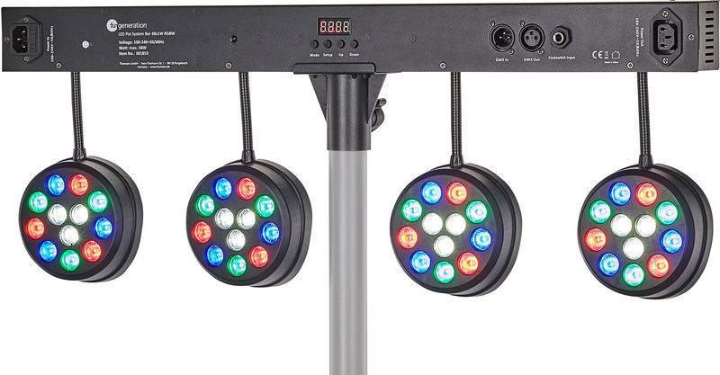 Fun Generation LED Pot System Bar 48x1W RGBW