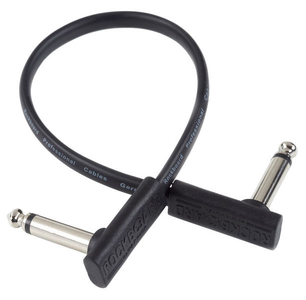 Rockboard Flat Patch Cable Black 20 cm