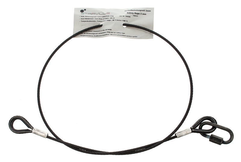 Stairville Safety 80cm/3mm Black 5kg