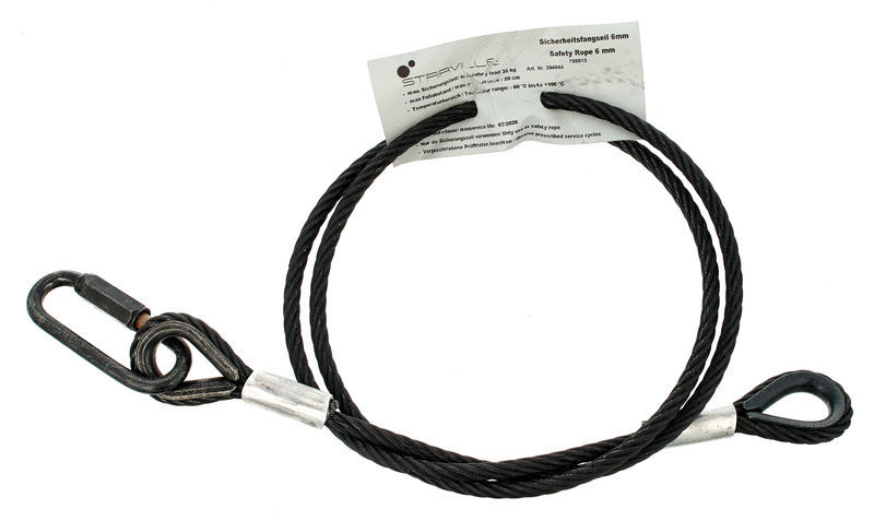 Stairville Safety 120cm/6mm Black 35kg
