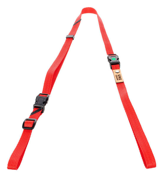 Uke Leash Half Strap Red-Orange Medium