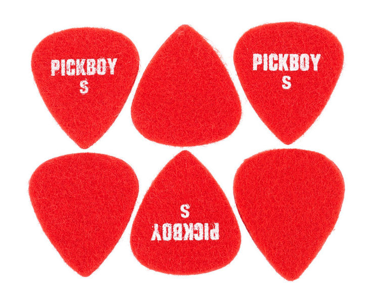 Pickboy Felt Raindrop Red Soft Pick S