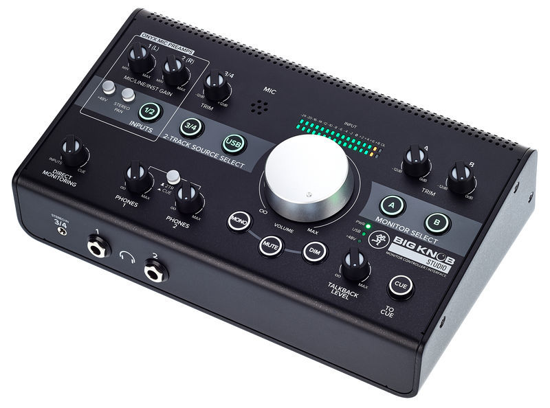 mackie big knob desktop studio monitor system