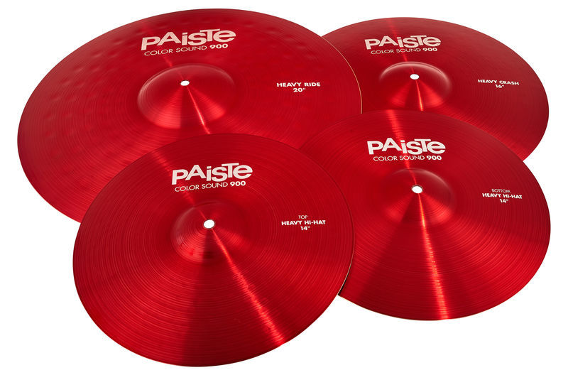 Paiste 900 Color Rock Cymbal Set RED