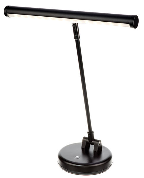 black piano lamp