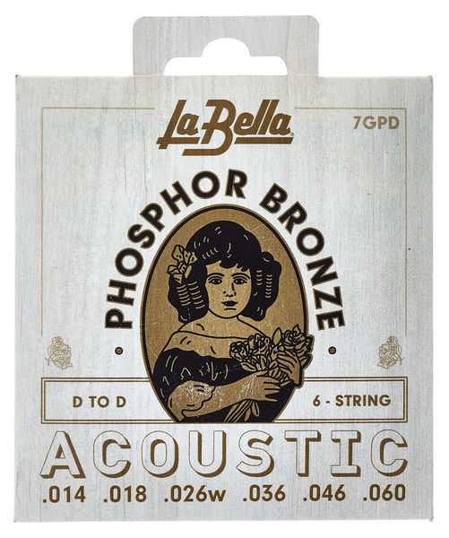 La Bella 7GPD Phosphor Bronze DADGAD