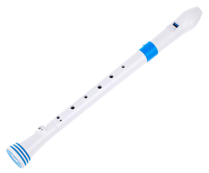 Nuvo Soprano Recorder white-blue
