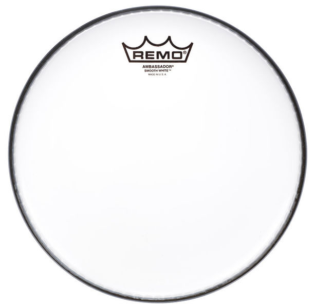 Remo 10" Ambassador Smooth White