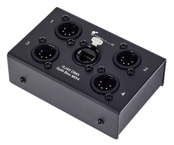 Stairville RJ45 DMX Split Box MX4-5pin