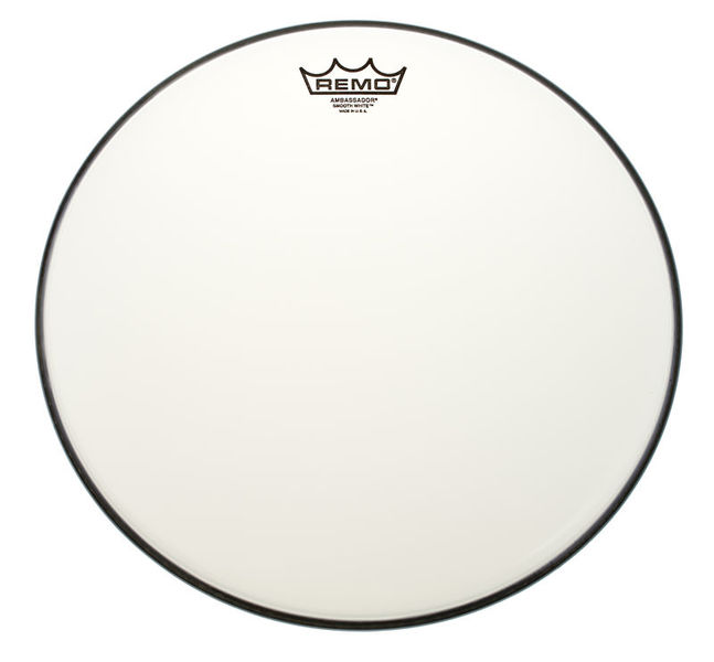 Remo 13" Ambassador Smooth White