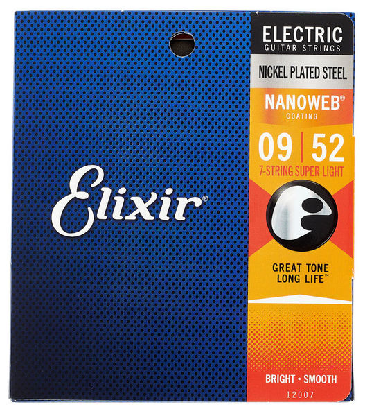 Cordes guitare Elixir Nanoweb 12007 Super Light 7 | Test, Avis & Comparatif