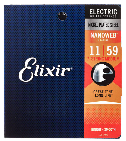 Elixir Nanoweb 12106 7-String Medium