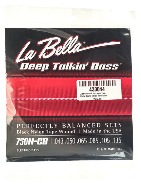 La Bella 750N-CB Black Nylon Tape
