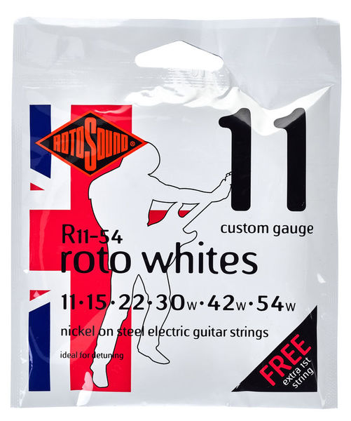 Rotosound Whites 11-54 Nickel Strings