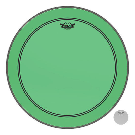 Remo 24" P3 Colortone Batter Green