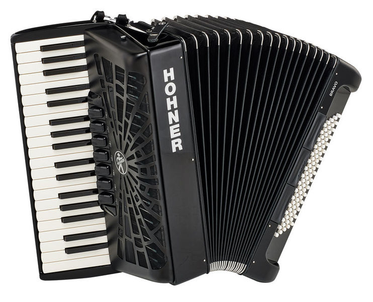 Hohner Bravo III 80 Black silent key