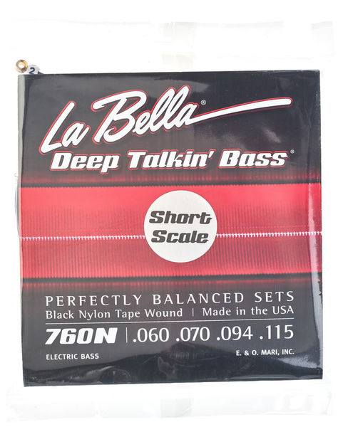 La Bella 760N-S Black Nylon Tape