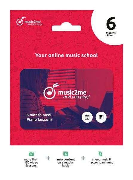 music2me Piano Subscription 6 Months