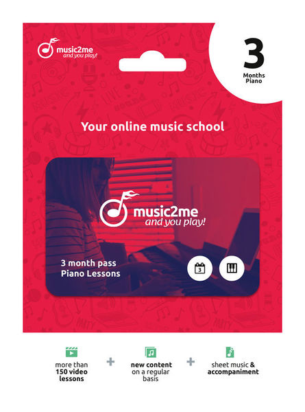 music2me Piano Subscription 3 Months