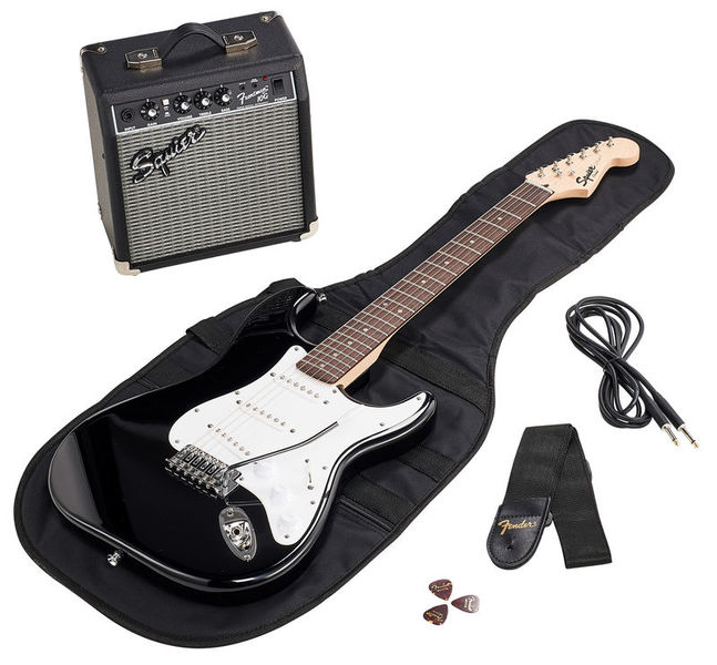 Fender Sq Strat Pack Sss Blk Gb Musikhaus Thomann