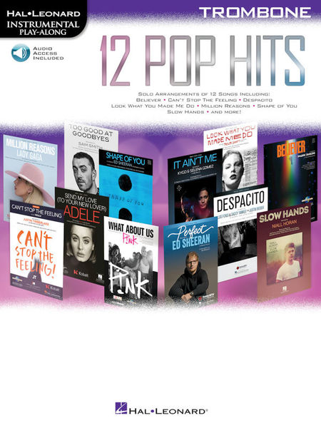 Hal Leonard 12 Pop Hits Trombone