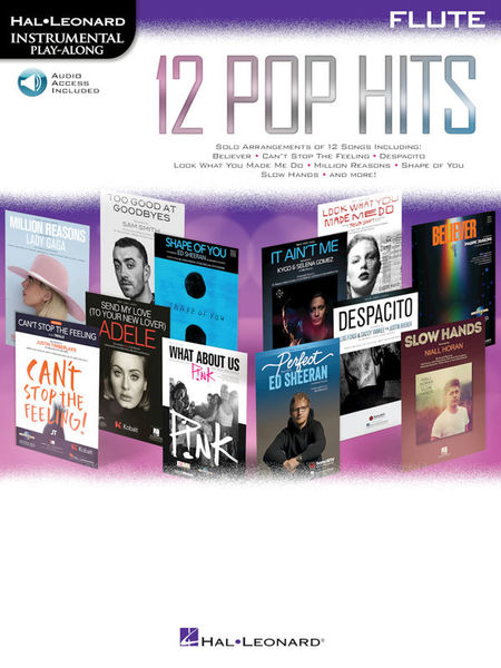 Hal Leonard 12 Pop Hits Flute