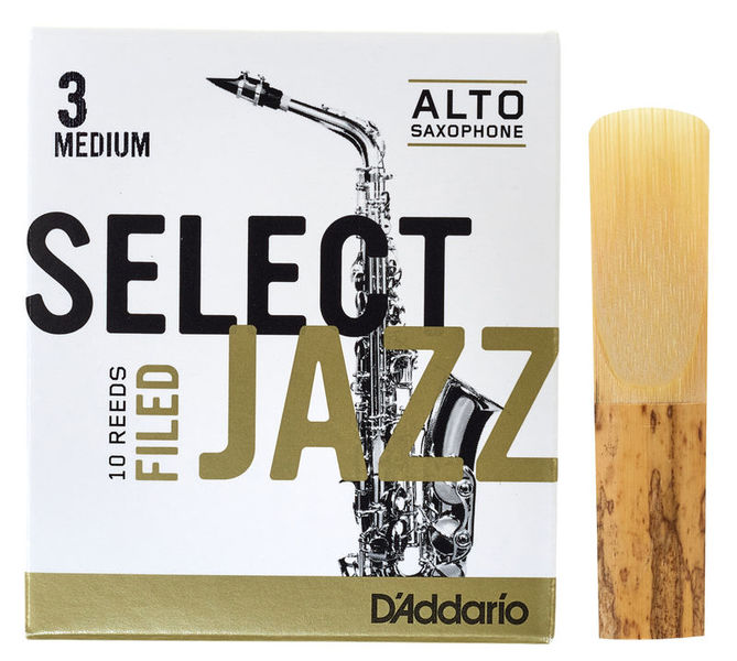 DAddario Woodwinds Select Jazz Filed Alto 3M