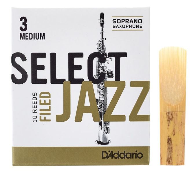 DAddario Woodwinds Select Jazz Filed Soprano 3M