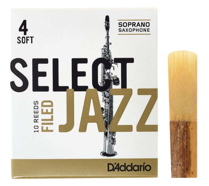 DAddario Woodwinds Select Jazz Filed Soprano 4S