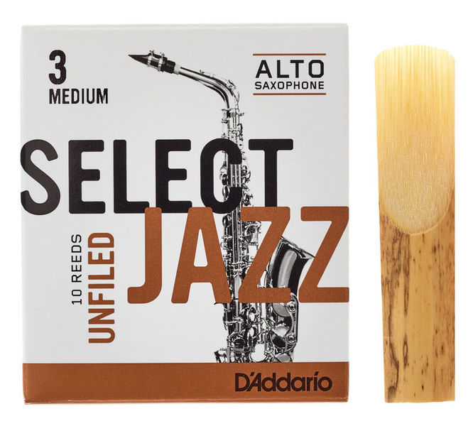 DAddario Woodwinds Select Jazz Unfiled Alto 3M