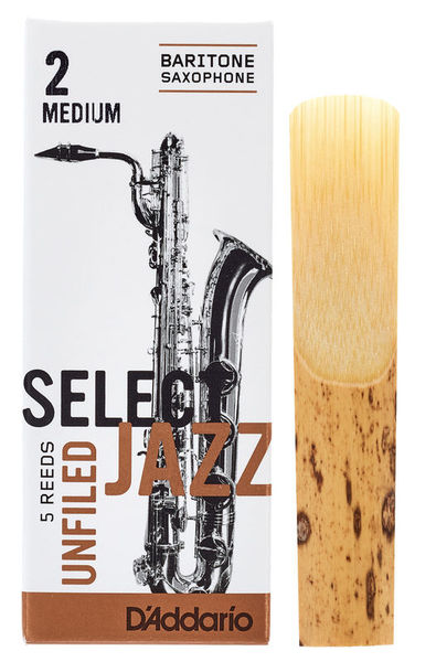 DAddario Woodwinds Select Jazz Unfiled Bariton 2M
