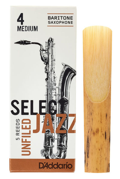 DAddario Woodwinds Select Jazz Unfiled Bariton 4M