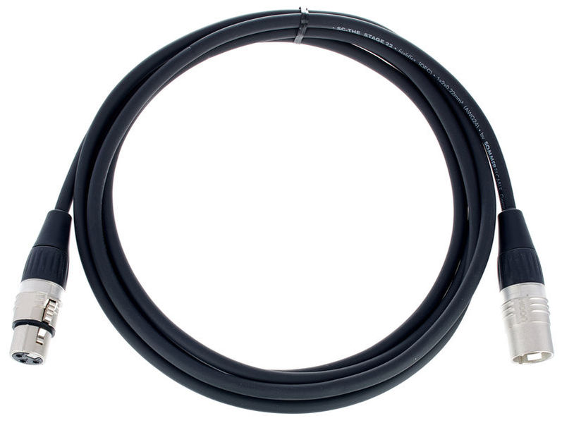 Sommer Cable Stage 22 SGHN BK 2,5m